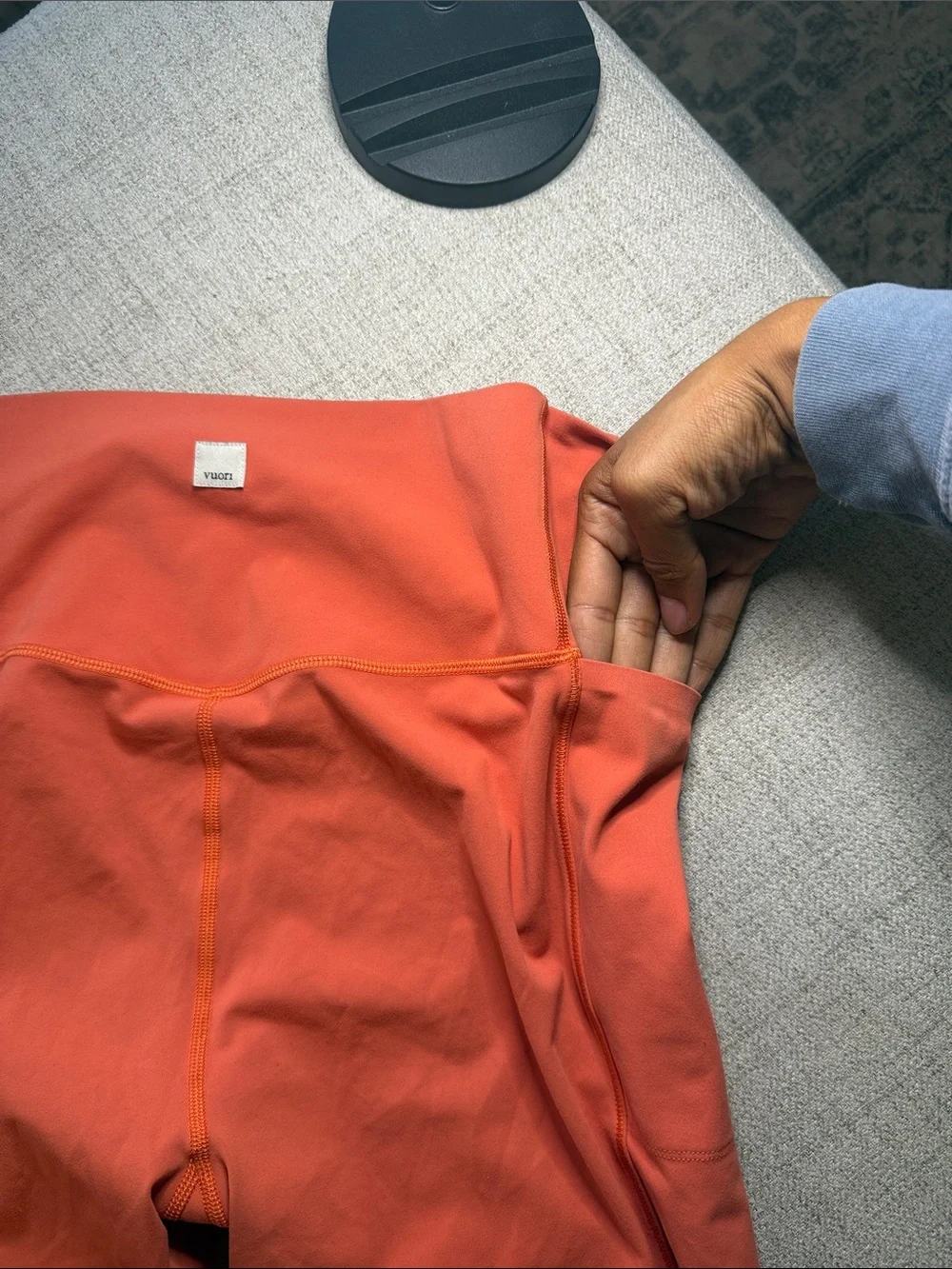 Vuori Coral Orange Leggings XL